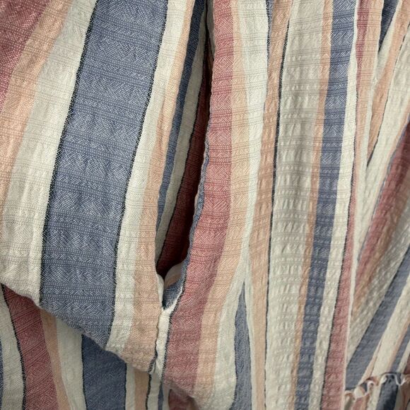 Lane Bryant Dress 18/20 Striped Ruffle Womens plus size off shoulder striped - Picture 9 of 9